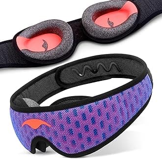 Manta Sleep Mask Pro - 100% Light Blocking Eye Mask for Sleeping, Comfortable Sleep Mask for Side Sleepers, Sleep Mask for Men and Women, Blindfold with Breathability for Sleep/Travel/Nap/Shift Work