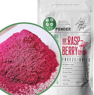 Freeze Dried Raspberry Powder | XL 300g Pure Fruit Powder | Natural Freeze-Dried Raspberries Milled to Powder | Fresh to Use for Baking Cooking Smoothie Fruit Flavour | Gluten Free Raspberrys ZingyZoo