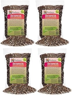 Premium Organic Seed Starter Soil - 20 Quart - All-Purpose Organic Potting Soil for Happy Seedlings and Plants by Gardenera (4 Bags of 5 Quarts)