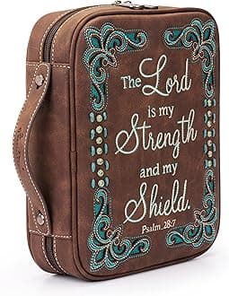 Montana West Western Style Embroidered Bible Covers for Women Men Book Carrying Case Church Bag Outdoor Bible Protective