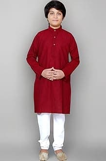 BABA AND BABY Kids traditional ethnic wear cotton kurta pajama set for boys