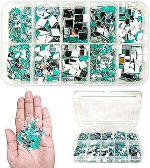 Twinster Mirrors for Craft Work (10 Different Shapes, 1700 Total Pieces) Lippan Art Craft Materials Kit Decorative Mirrors DIY Best Kit