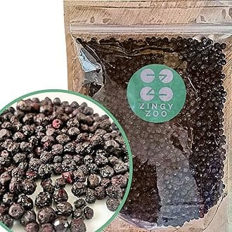 Freeze Dried Blueberry Wild | XXL 500g Freeze Dried Fruit | Mill Dried Blueberries for Vegan Wild Blueberry Powder | Fresh Bilberry Frozen and Fruit Bites Trail Mix with Strawberry Raspberry Smoothie