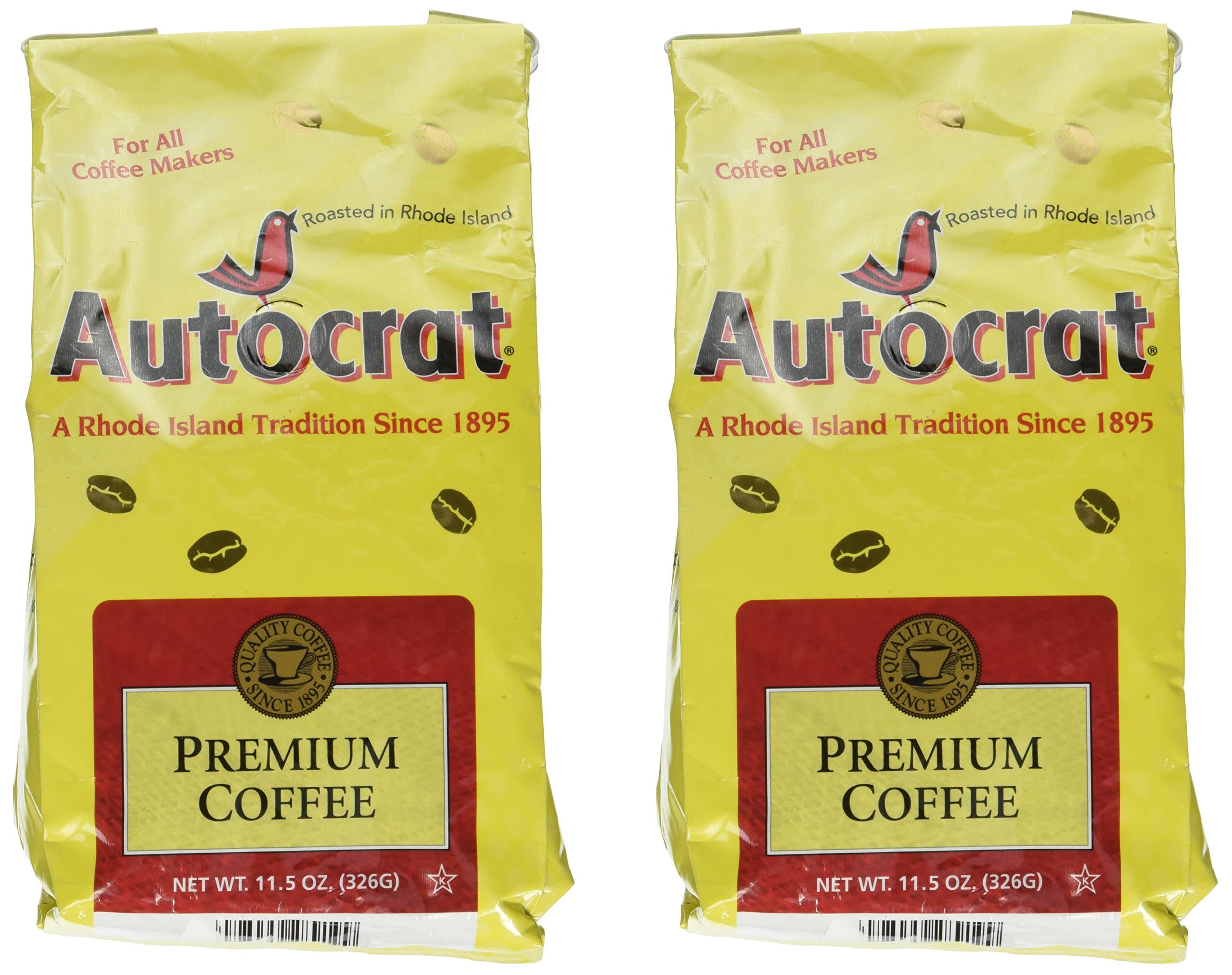Autocrat Ground Premium Coffee Regular - 2 Pack (11.5 Oz Each Bag)