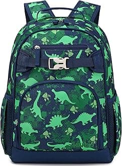 SawkigCute Small Little Kids Dinosaur Backpack Kindergarten Preschool Backpacks for Boys Ages 2-4-6 (Green Dinosaur)