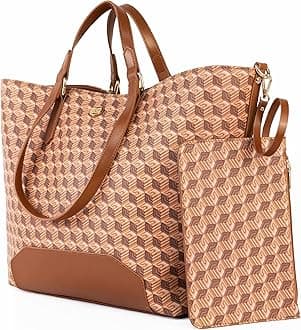 PS PETITE SIMONE Large Tote Bags for Women Designer Handbags Big Purses Leather Tote Bag for Work Travel