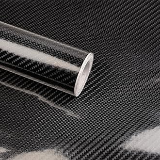 Lypumso 6D Carbon Fiber Vinyl Wrap Roll, Glossy Car Wrap Film Featuring Bubble Free Air Release Technology, Car Moto DIY Interior Exterior Decoration (Carbon Fiber Black, 1ft x 5ft)