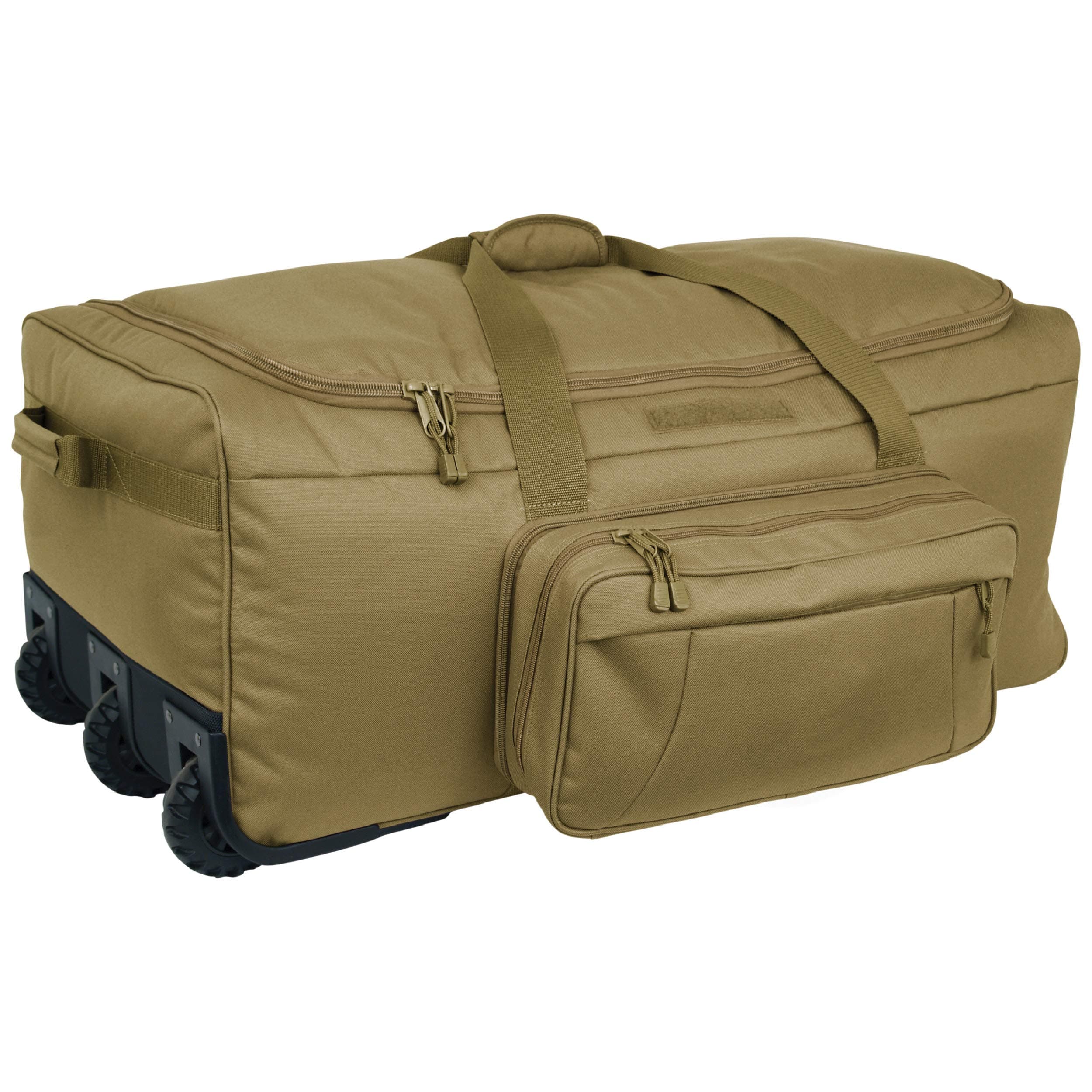 Mercury Tactical Gear Code Alpha Mini Monster Wheeled suitcases Deployment Bag, Basic, Coyote, One Size