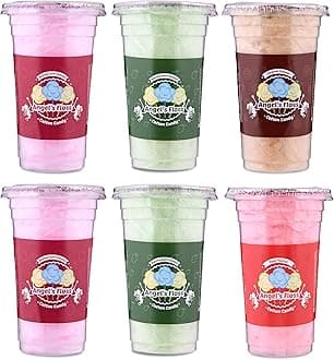 - Angels Floss Cotton Candy's / Candy Floss / Buddhi Ke Baal - Bubble Gum / Caramel / Kaccha Aam / Paan Flavour - 30 GMS Each - Pack of 6 (2 Bubble Gum + 2 Kaccha Aam + 1 Caramel + 1 Paan)