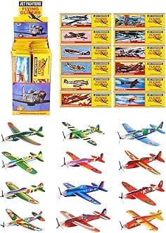HENBRANDT B&S Trendz 48 Flying Glider Plane Kits - Childrens Party Bag Filler Ww2 Planes