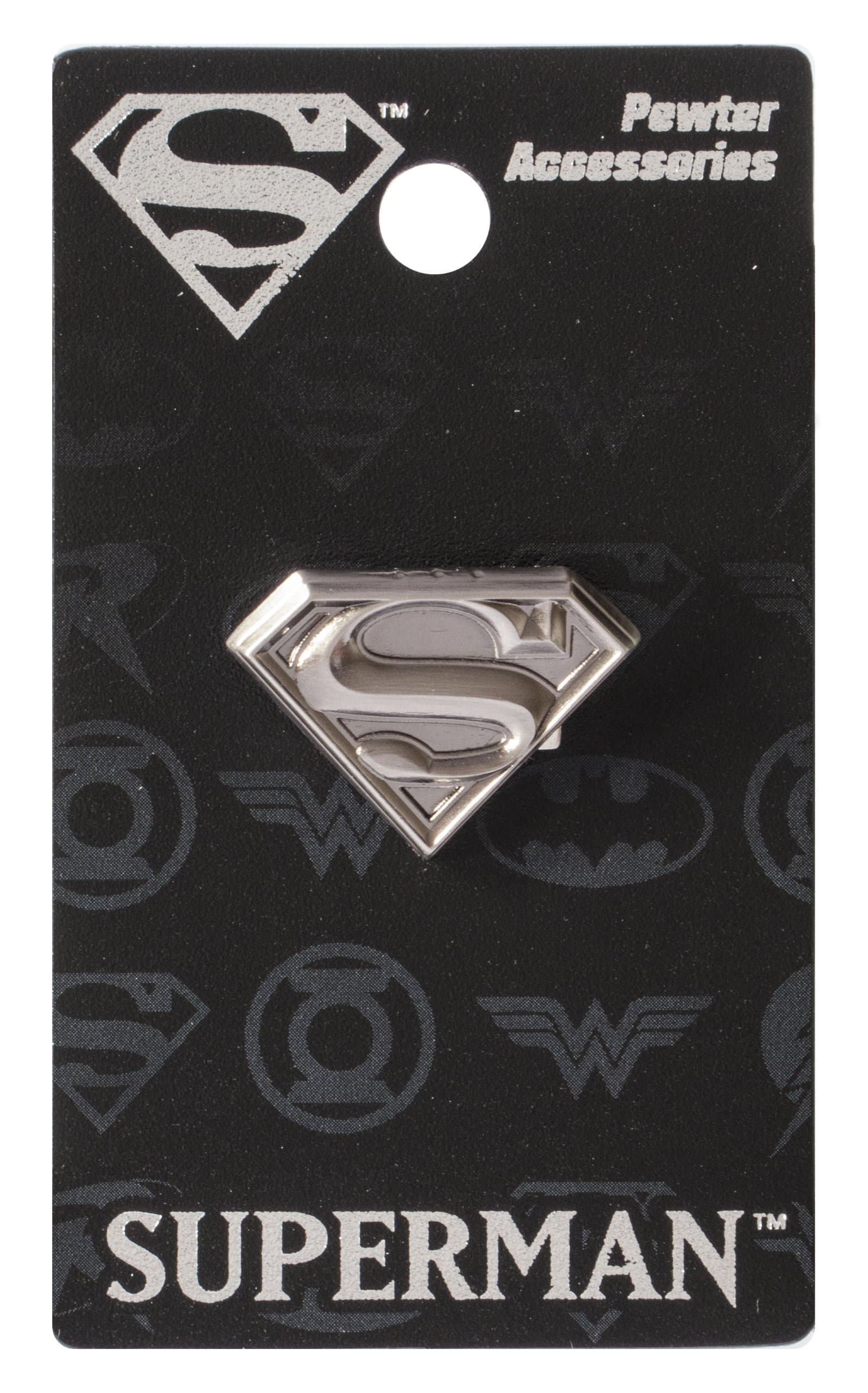 Superman Logo Pewter Lapel Pin
