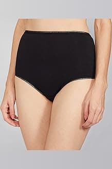 Marks & Spencer Womens Cotton Blend Solid High Rise Full Briefs (Pack of 5)