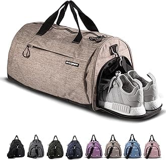 Fitgriff® Sports Gym Bag for Men and Women - with Shoe Compartment & Wet Pocket - Fitness Bag