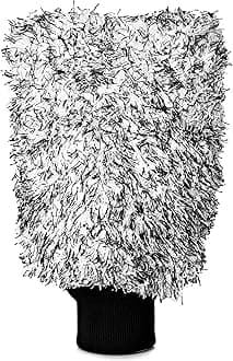 Adam's Polishes Microfiber Car Wash Mitt, Car Sponge Wrapped in Soft, Plush Fiber Cloth Material, Safe Washing with Any Car Soap, Bucket, Foam Gun, Foam Cannon, Other Cleaning Supplies