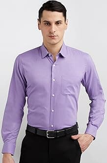Men's Everday Regular Fit Solid Shirt | Cotton Rich | 5-Pin Pocketing
