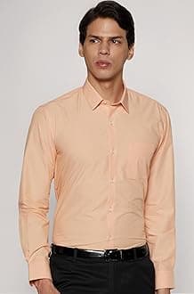 Men's Everday Regular Fit Solid Shirt | Cotton Rich | 5-Pin Pocketing