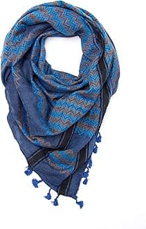 Premium Arabic Scarf Cotton Shemagh Keffiyeh 47"x47" Arab Scarf Made in Palestine