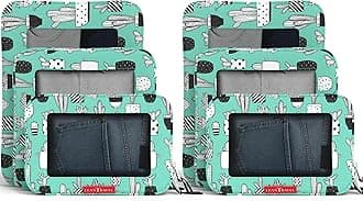 Compression Packing Cubes for Travel Organizers with Double Zipper, Cactus, 6 pack, 6 Pack