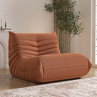 - Bean Bag Chair, Fireside Chair Bean Bag Sofa Large Bean Bag Chair for Adults, Bean Bag Chairs for Teens with High Density Comfortable Foam, Memory Foam Bean Bag for Living Room, Bedroom (Orange)