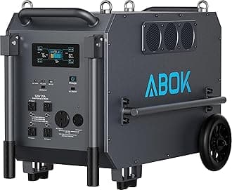 Ark7200 Portable Power Station, 120/240V 7200W AC Output, 9792Wh LiFePO4 Home Battery, Solar Generator for Forestry Operation, Construction Site, Emergency, Power Outages (Ark7200)