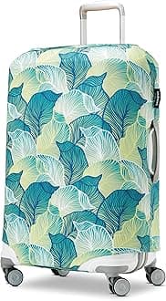 Printed Luggage Cover, Leaf Print, Extra Large