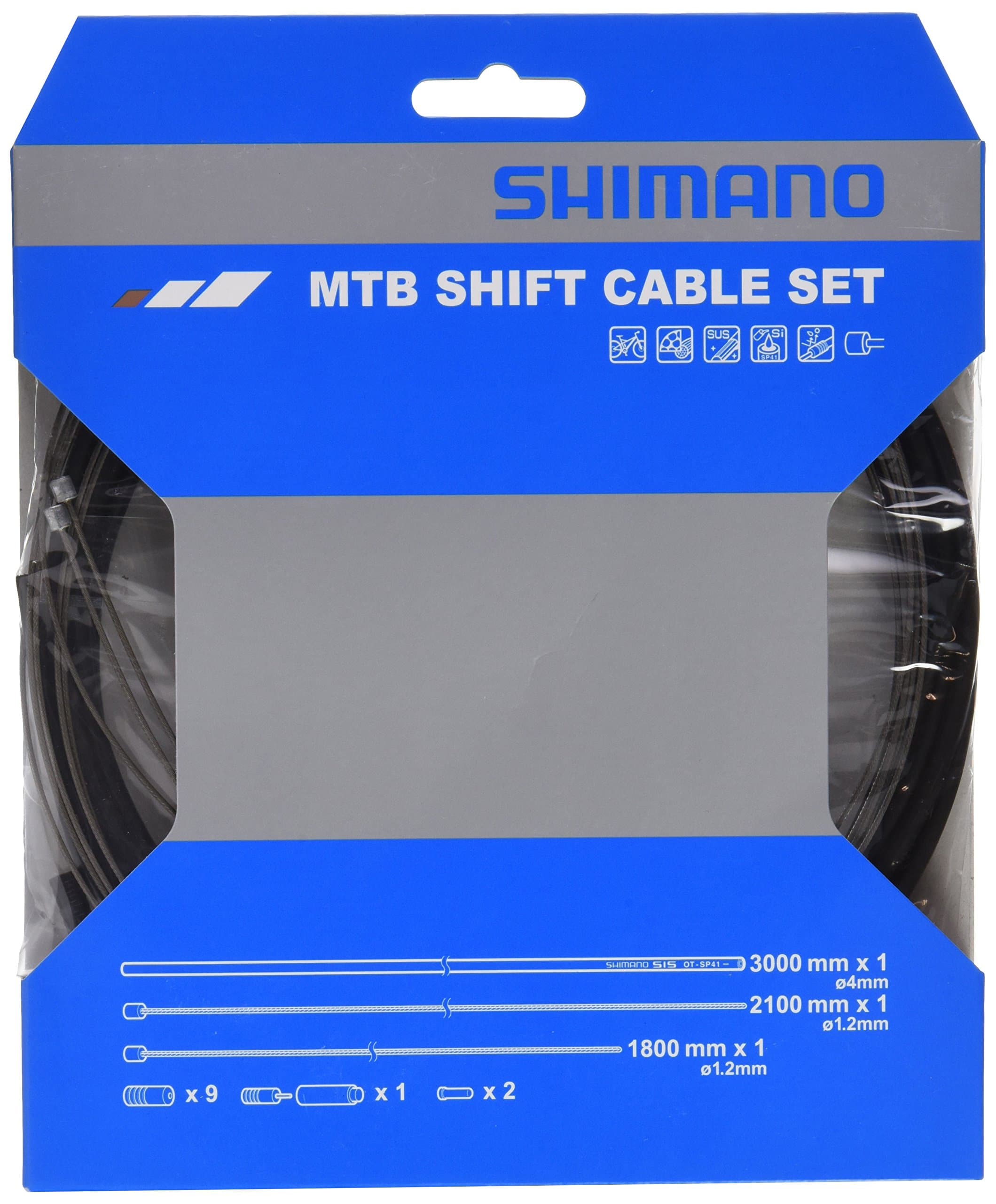 Shimano MTB SUS Bicycle Shift Cable Set (Black)