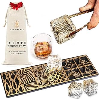 Elements Theme Cocktail Clear Ice Design Tray