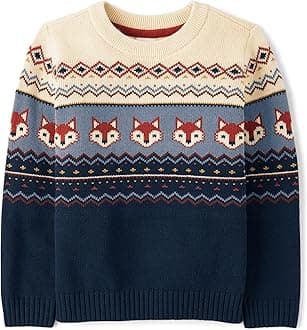 Gymboree Boys and Toddler Long Sleeve Crew Neck Pullover Sweater