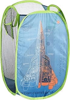 Idea Nuova Pixar Lightyear Pop Up Hamper with Durable Carry Handles, 21'' H x 13.5'' W X 13.5'' L