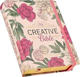 KJV Holy Bible, My Creative Bible, Faux Leather Hardcover - Ribbon Marker, King James Version, Pink Printed Floral (KJV Creative Editions)