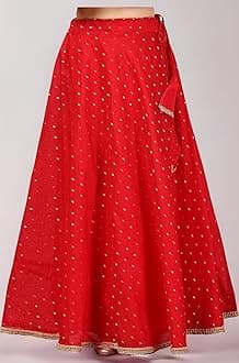 Studio Shringaar Women's Polyester Maxi Skirt