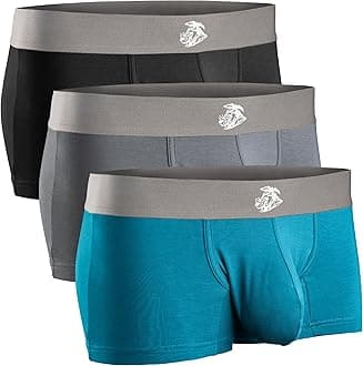 Men's Real Men Boxer Shorts Modal Pouch D Pack of 3 Retro Shorts (Pack of 3)