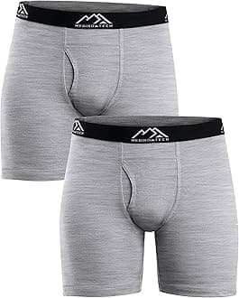 Merino.tech Merino Wool Underwear Mens - 100% Merino Wool Base Layer Boxer Briefs for Men
