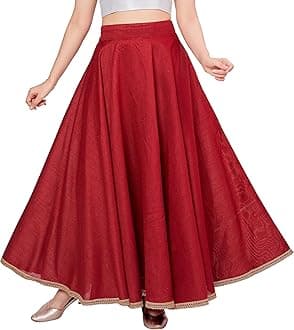 Women's Poly Silk Skirt/Lehenga with 8 Meters Flare