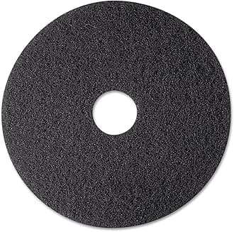 Black Stripper Pad 7200, 12" Floor Care Pad (Case of 5) : 12 inches