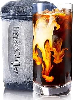 HyperChiller HC2BG Patented Iced Coffee/Beverage Cooler, Ready in One Minute, Reusable for Iced Tea, Wine, Spirits, Alcohol, Juice, 354 Gram, Slate Blue