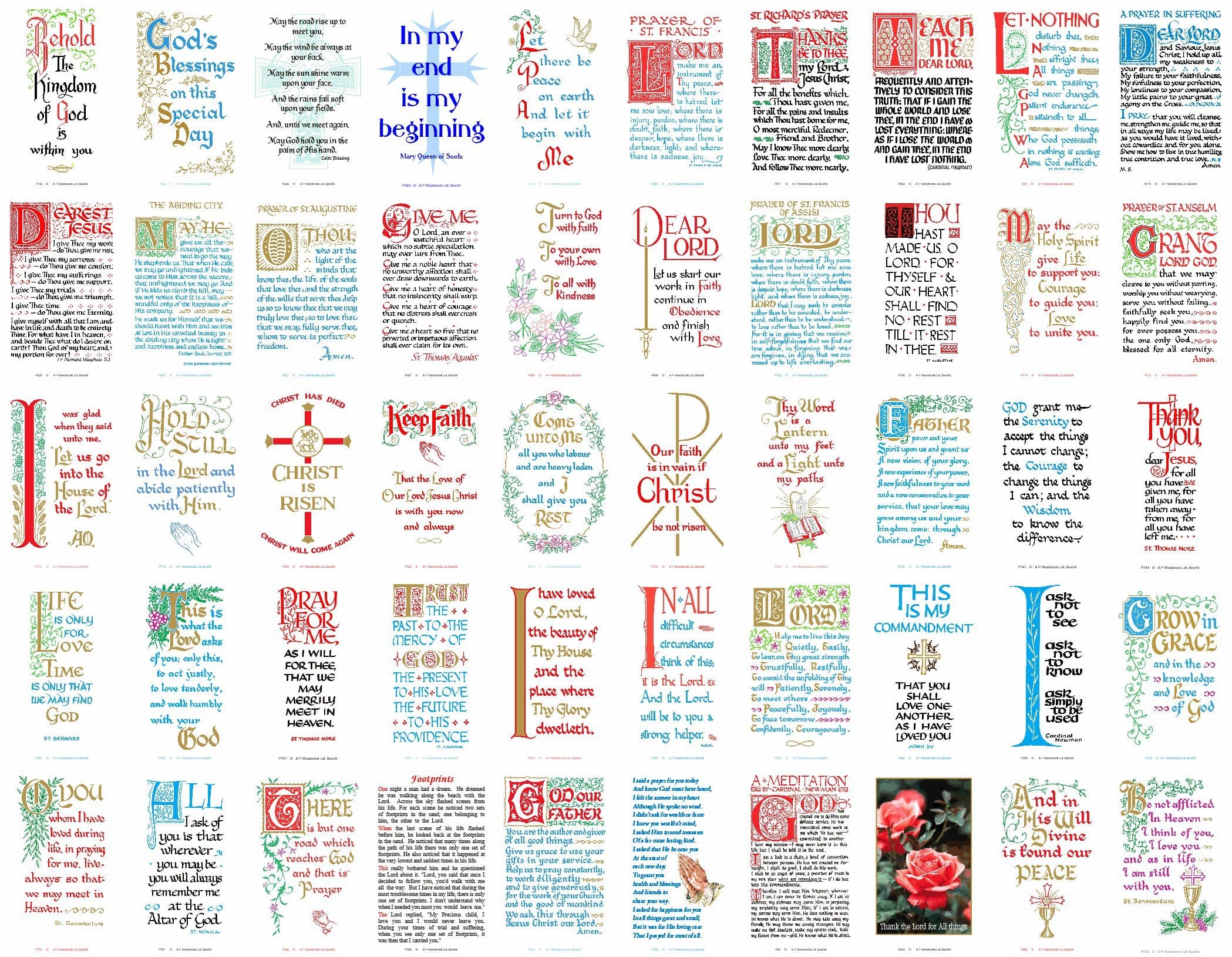 Pack of 50 assorted Prayer Cards 2