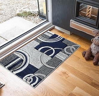 GLORY RUGS Area Rug Modern Soft Hand Carved Contemporary Floor Carpet with Premium Fluffy Texture for Indoor Living Dining Room and Bedroom Area (2x3, Navy)