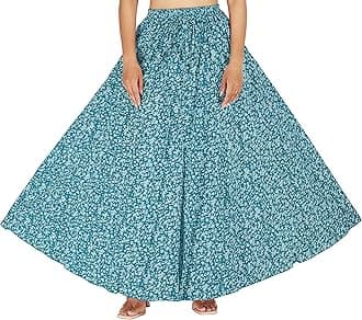 Sttoffa Cotton Printed Women Wear Maxi Long Skirt 40" inch Full Length