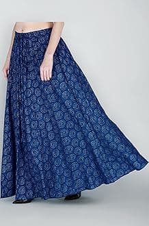 Sttoffa Cotton Printed Women Wear Maxi Long Skirt 40" inch Full Length
