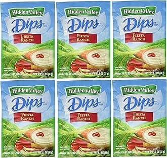 Dips Mix, Fiesta Ranch, 1.1 Ounce (Pack of 6)