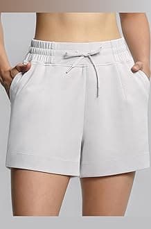 THE GYM PEOPLE Women's Drawstring Sweat Shorts High Waisted Summer Workout Lounge Shorts with Pockets