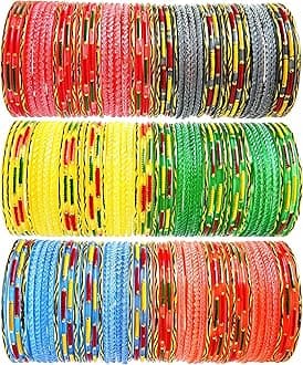 Hand Kkrafts Multicolor glossy finish glass bangle/chudi set of 144 in 12 unique color for women and girls