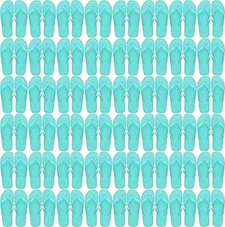 WinterlaceBulk Flip Flops for Weddings, 48 Pairs, Reception Guest Slippers, Men Women Destination Beach Pool Wholesale Pack