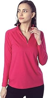 Women's Cotton Regular Fit Tshirt Full Sleeve Zipper Tshirt T-Shirt Full Sleeves