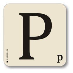 Alphabet Table Mat Letter P