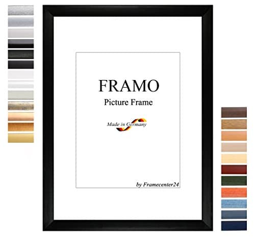 FRAMO 35mm custom dimensioned 31 x 92 cm frame, color: Oak rustic, Handmade MDF frame with break resistant anti-reflex artificial glass pane and sturdy MDF backing; frame width: 35 mm, outside dimensions: 36,8 cm x 97,8 cm