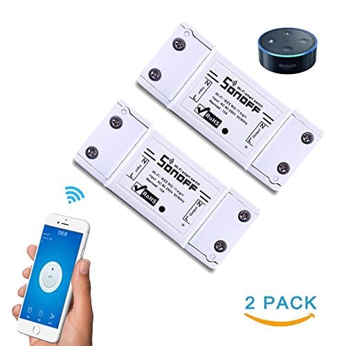 Sonoff Basic Smart Wifi Switch Work with Amazon Echo Alexa Google Home Wireless Automation Intelligent Power Socket DIY Smart Home support iOS Android