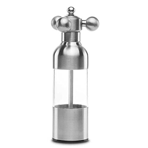 LETOOR Pepper Grinder Salt Miller Adjustable Ceramic Grinder Visible Capacity Stainless Steel Kitchen Tools for Hotel Home Restaurant& Hotel