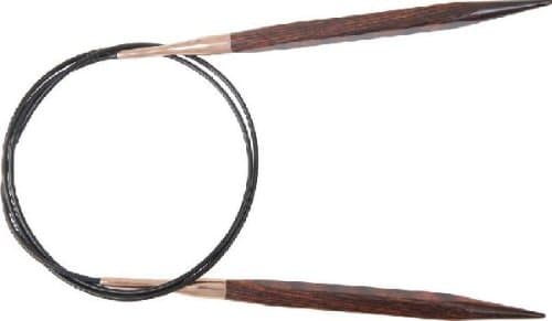 KnitPro 80 cm x 3.5 mm Cubics Fixed Circular Needles, Rosewood